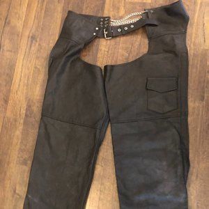 2X Leather Motorcycle Chaps
